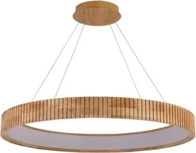Brilagi - FALCON WOOD MODERN kábeles LED csillár, 60W, 230V, Ø 80 cm, fa