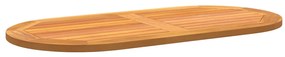 Asztallap 100x50x2.2 cm Ovális Tömör Fa Akác