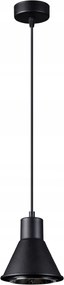 Mennyezeti lámpa Falra szerelhető Spot lámpatest Tuba ES111 Függő túlnyúlás Fekete