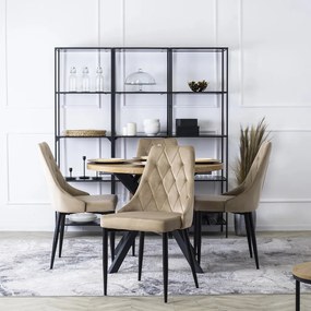 CORK szék, bézs, velúr