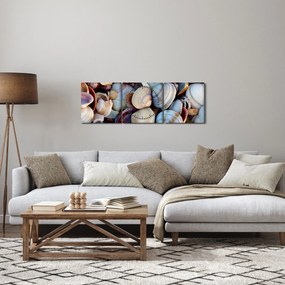 Kagyló képe (órával) (90x30 cm)