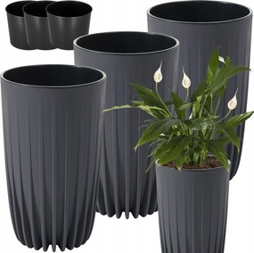 3x Virágtartó Magas Betét Slim