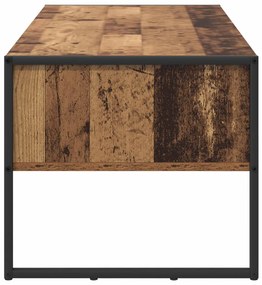 vidaXL Dohányzóasztal fiókkal Öreg fa 100 x 46 x 40 cm Faanyag