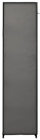 2 db szürke összecsukható szövet ruhásszekrény 110x45x175 cm