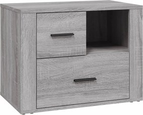 vidaXL szürke sonoma színű szerelt fa éjjeliszekrény 60 x 36 x 45 cm