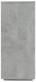 betonszürke szerelt fa tálalószekrény 120x30x75 cm