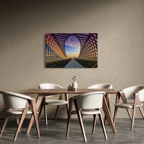 A modern hídépítészet képe (90x60 cm)