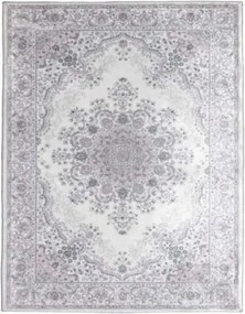 Klasszikus Bársony Szőnyeg Nappaliba Szürke 200x290cm