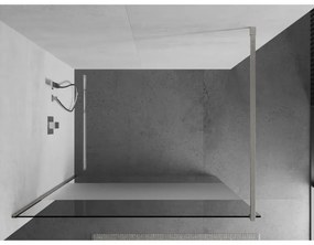 Mexen Kioto, Walk-In zuhany paraván 90 x 200 cm, 8 mm átlátszó üveg-dér, csiszolt acél profil, 800-090-101-97-35