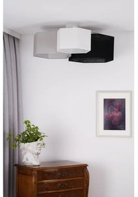 Duolla - Felületre szerelhető csillár ROLLER TRIO HEX 3xE27/15W/230V fekete/szürke/fehér