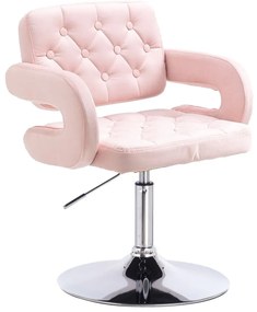HR8403 Púderrózsaszín modern velúr szék