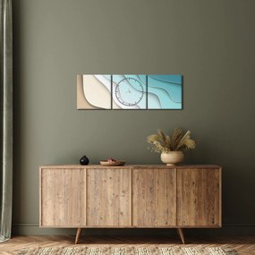 Absztrakt kép a tenger partján (órával) (90x30 cm)