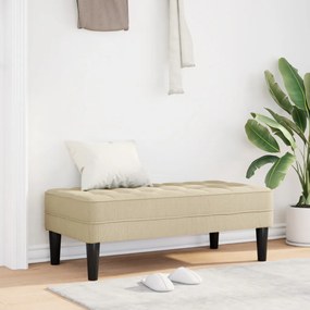 Kárpitozott pad Krém 113x57x39 cm