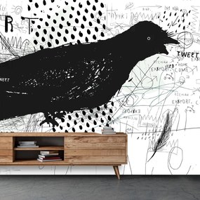 Fotótapéta - Street art - madár (147x102 cm)