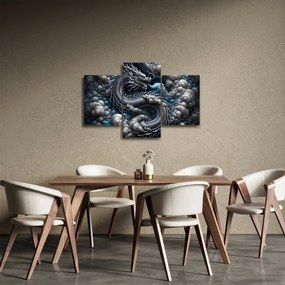 Kép – Sárkány a füstben (90x60 cm)