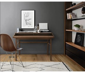 Carteret íróasztal kihúzható asztallappal, szélesség 115 cm - Woodman