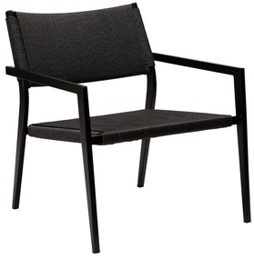 Fekete fotel nádfonattal Loop – DAN-FORM Denmark