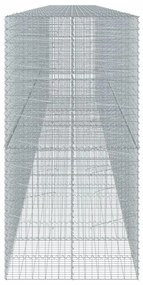 horganyzott vas gabion kosár fedéllel 1100 x 100 x 200 cm