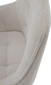 Design fotel, bézs/fekete, MARKEN