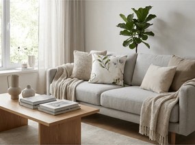 2 db Díszpárnahuzat mikroszálas KARDA 45x45 cm, fehér