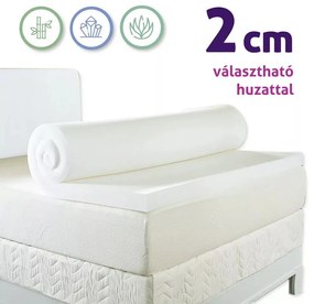 Ortho-Sleepy Memory Topper fedőmatrac 2 cm memory Silver Protect huzattal / 180x200 cm