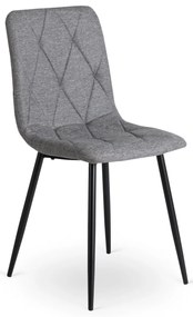 Étkezőgarnitúra 6 db. Szürke Robin székkel. Bővíthető asztal HARRY 102-142 cm