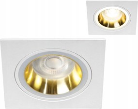 Mennyezeti Dekorációs Gyűrű GU10 10W Feline Négyzet Arany-Fehér