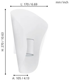 Eglo 93991 - LED-es kültéri lámpa Bosaro 2xLED/2,5 W/230V