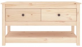 tömör fenyőfa dohányzóasztal 102 x 49 x 55 cm