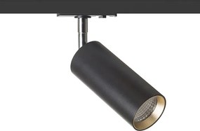 RENDL MAVRO egyáramkörös sínre fekete/aranysárga 230V LED 12W 38° 3000K