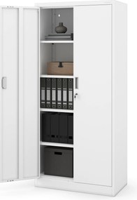 Fém öltözőszekrény JAN Compact 1750 x 800 x 400 mm, fehér