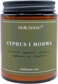 Szójagyertya Ciprus és eperfa illatgyertya erdő fa 150ml Słoik Home