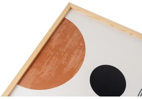 KÉSZLET 3x Kép képkeretben 50x70 cm bézs/barna