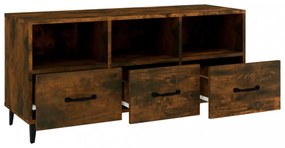 füstös tölgy színű szerelt fa TV-szekrény 102 x 35 x 50 cm