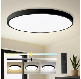 Brilagi - LED dimmelhető lámpa POOL SMART LED/180W/230V átm. 120 cm Wi-Fi Tuya fekete + távirányító