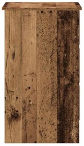 antik fa szerelt fa íróasztal 90x45x76 cm