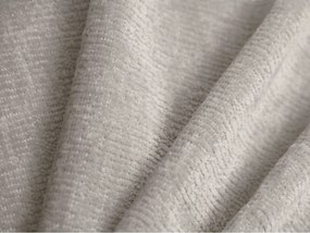 Krémszínű kárpitozott ágyneműtartós franciaágy ágyráccsal 200x200 cm Ovalo – Micadoni