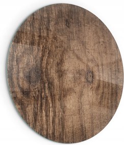 Kerek üveg szélvédő kandalló alá kályha természetes fa minta