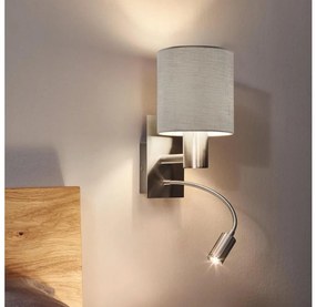 Eglo 96478 - LED flexibilis lámpa PASTERI 1xE27/40W+LED/3,8W taupe