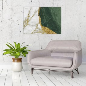 Üveg kép - Zöld márvány N⁰3 (70x50 cm)