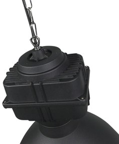 Ipari lógólámpa kicsi matt fekete - Sicko