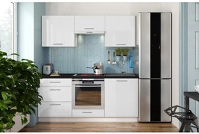 CELESTE konyhasor 180 cm magasfényű fehér