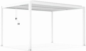 LUXE pergola 3x4m fehér LED világítással