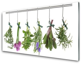 Fali üvegkép Pehely növény Kitchen 100x50 cm