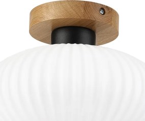 Mennyezeti lámpa HARMA WOOD 1xE27/15W/230V tölgy/fehér Ø 25 cm