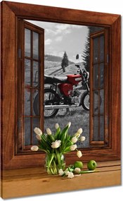 Vászonkép 50x70 Piros Simson S51 E