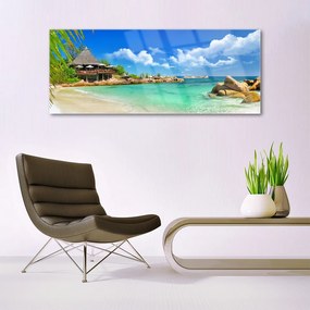 Üvegfotó Strand, tenger, táj 125x50 cm