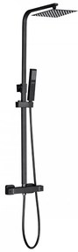 Mazama Black zuhanyszett termosztátos csapteleppel