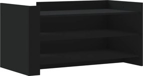 vidaXL fekete szerelt fa dohányzóasztal 100 x 50 x 50 cm
