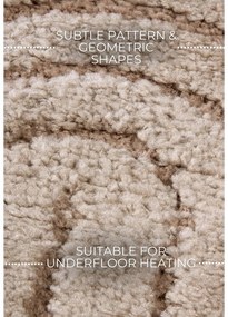 Szürkésbarna kerek szőnyeg ø 200 cm Panglao New York Taupe – Elle Decoration